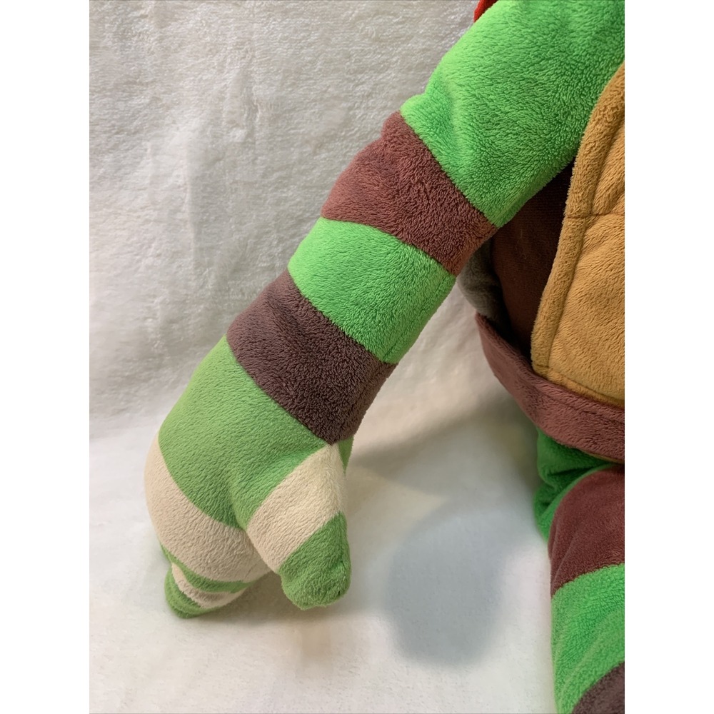24" Nickelodeon Teenage Mutant Ninja Turtle Raphael Plush Red EUC Pillow Pal - Picture 4 of 12